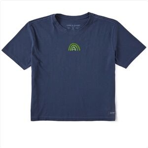 LIFE IS GOOD Kids Crusher Tee Clover Rainbow Dst